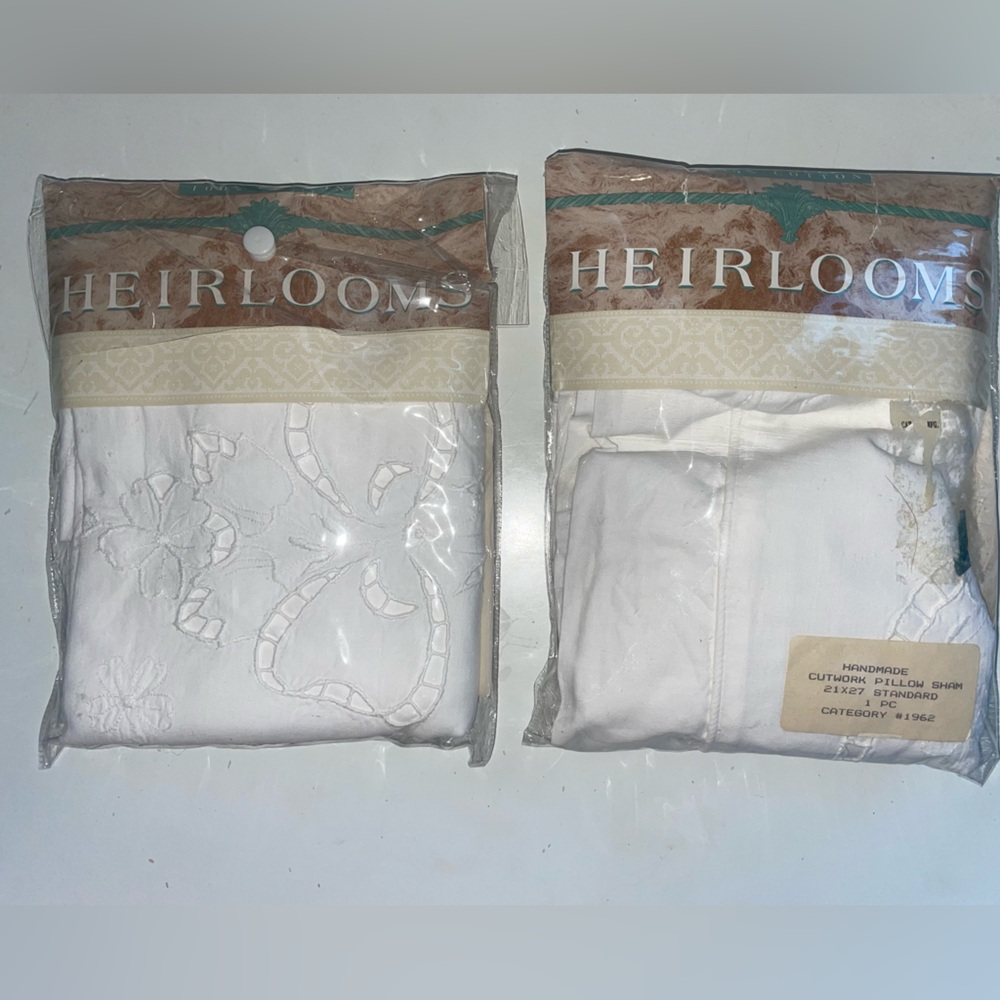 Heirlooms White Pillow Sham Set
